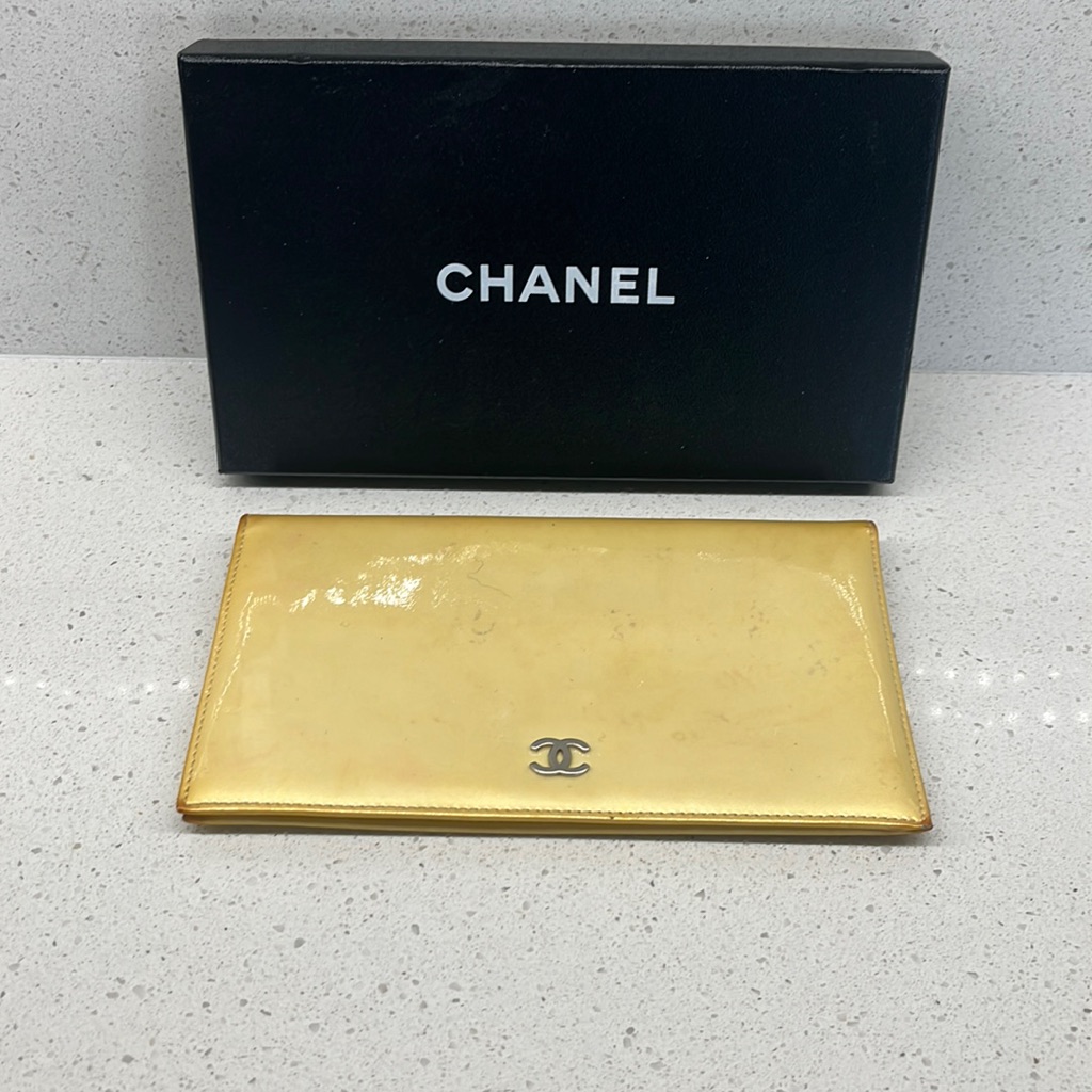 Chanel Wallet Purse Long Wallet Coco Woman Authentic Used